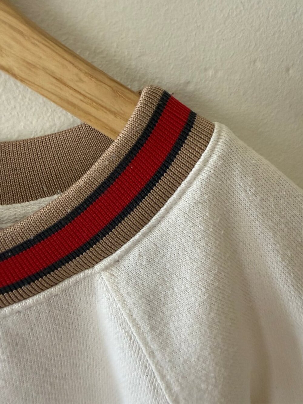 Little Moon Aritzia | Retro Stripe White Casual Sweatshirt | Medium - Picture 6 of 9